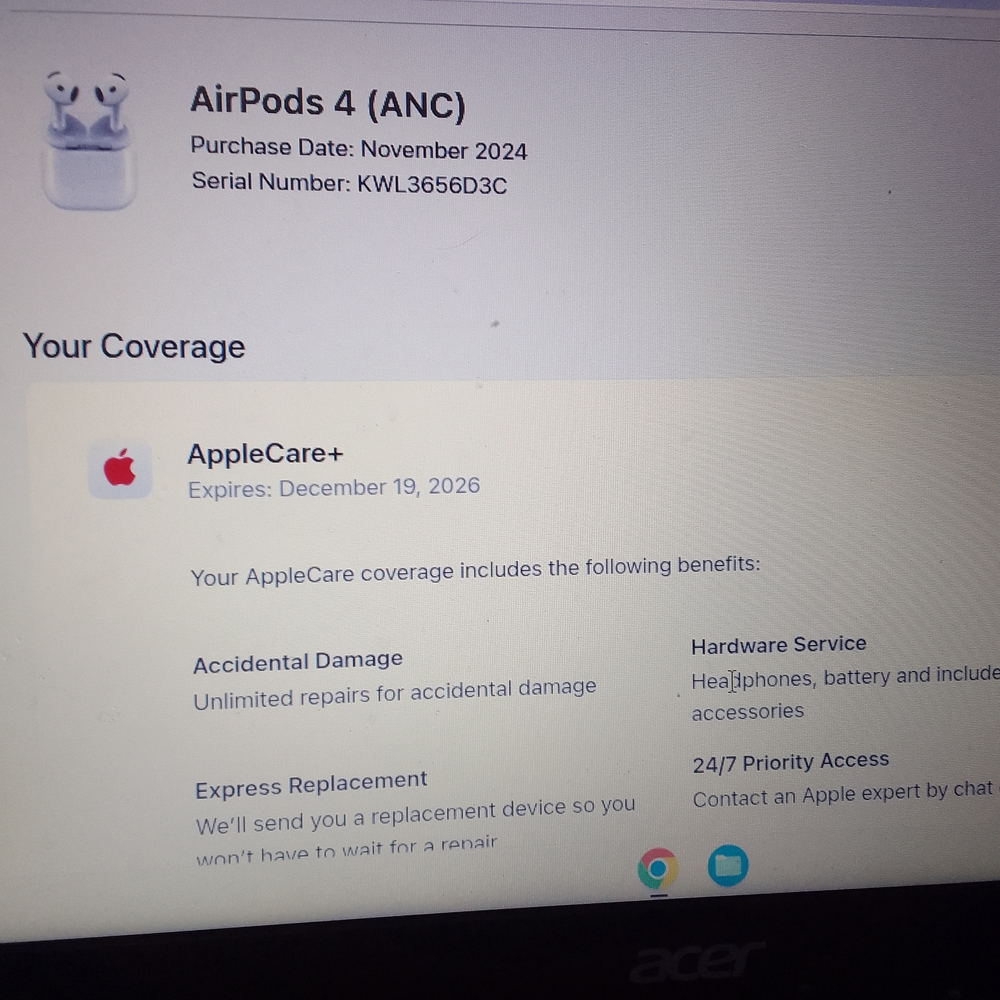 Apple AirPods 4 with AppleCare